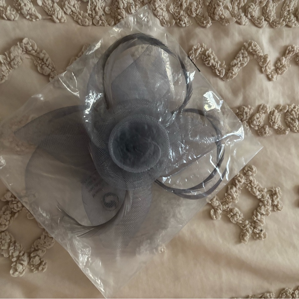 Elegant Gray Fascinator Headband